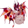 Buttons from Toon:HLVRAI as a pink Fae dragon.