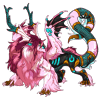 Hen from Toon:HLVRAI as a pink Gaoler dragon with a robotic accent.