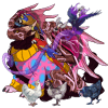 Player from HLVRV as a pink Obelisk dragon.