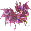 Rosetta from the Disney Fairies movies as a pink Fae dragon.