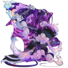 Dr. Sleepless from HLVRV as a purple Pearlcatcher dragon.